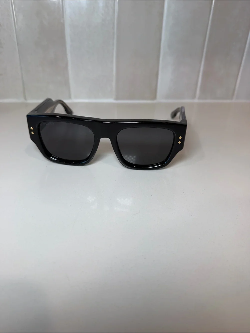 Gucci Oversized Square Black Sunglasses